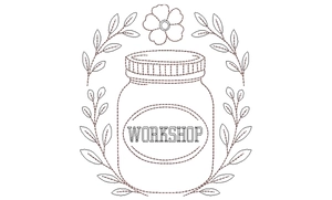 Workshop Embroidery Jar